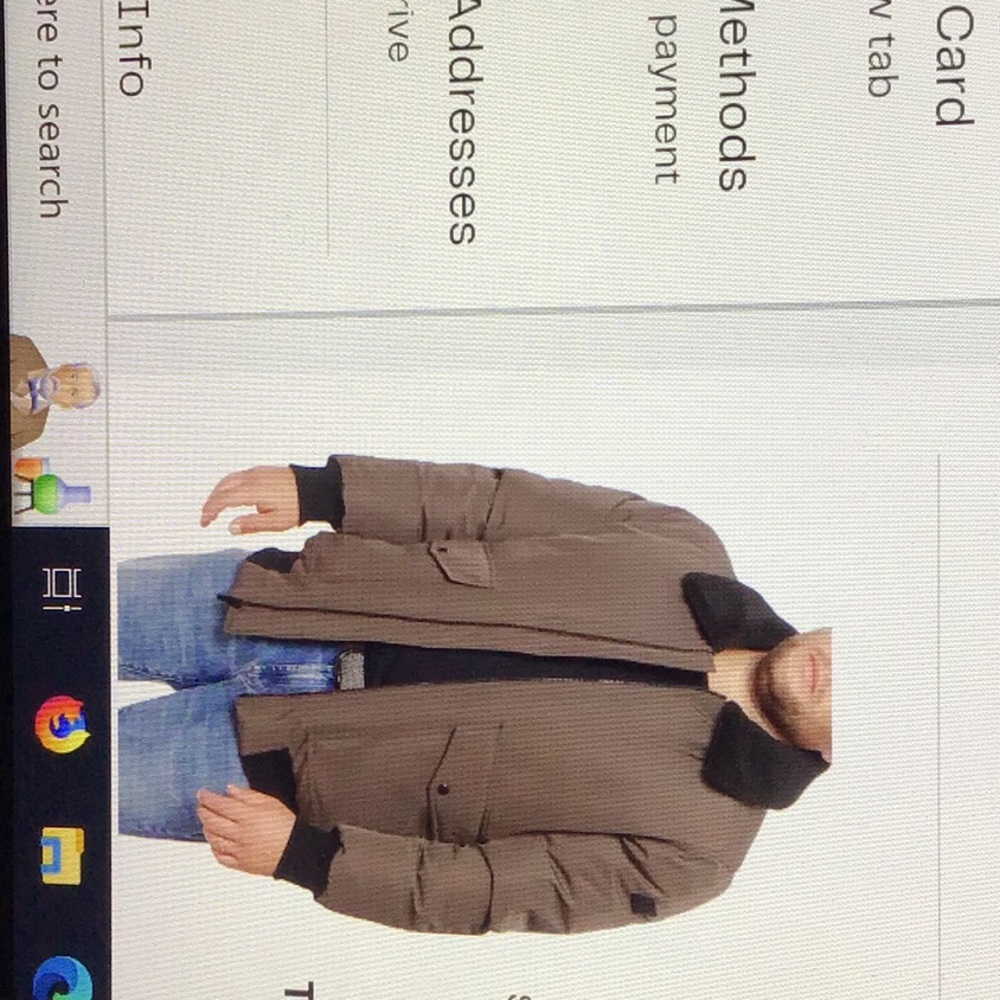 New Sean John Olive Green Faux Shearling Collar Bomber Jacket. Men’s XL